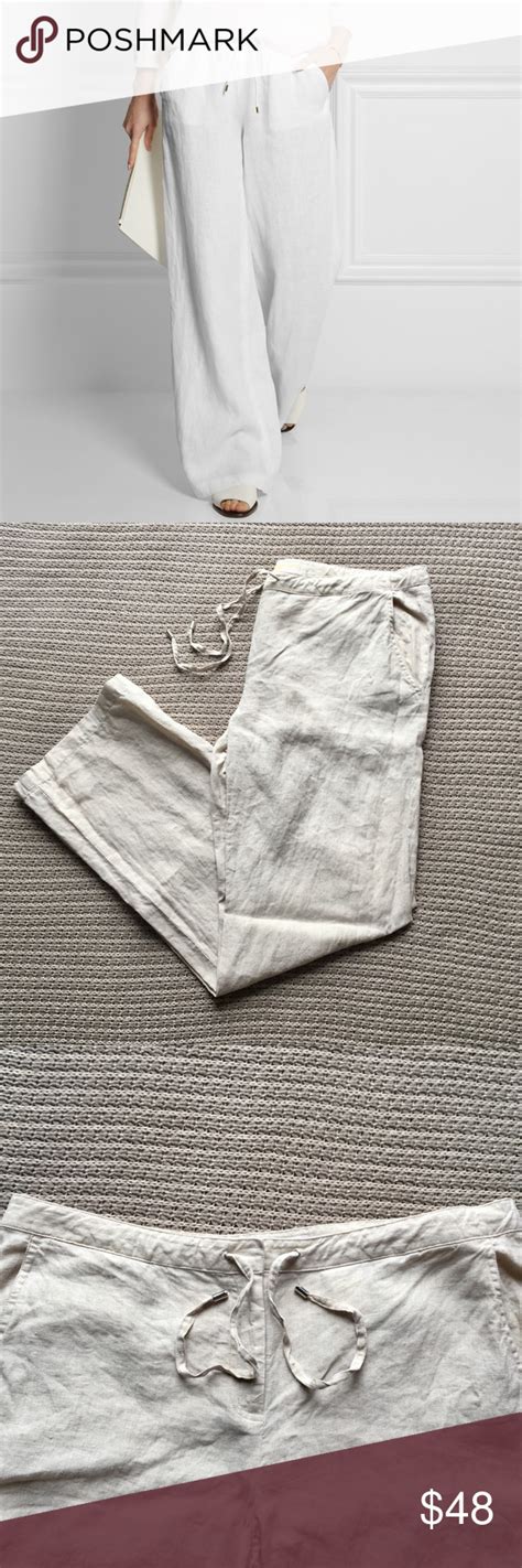 michael kors linen pants|michael kors linen with gold.